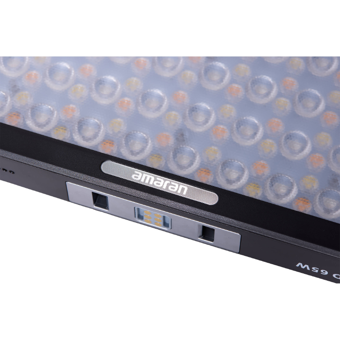 Kit de Panel LED Portátil Amaran Pano 60C RGB COB con Softbox y Grilla (Negro)