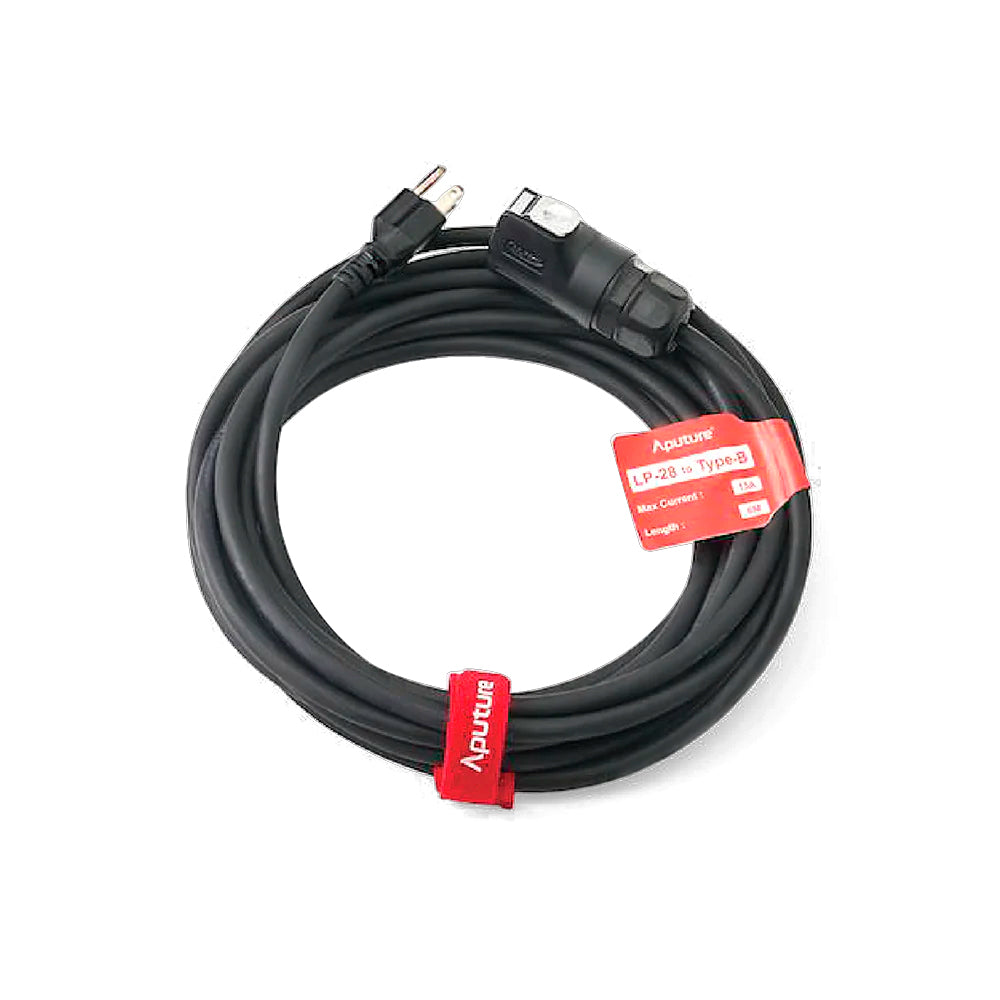 Cable AC Aputure Electro Storm LP-28 tipo-B 15A 6 m