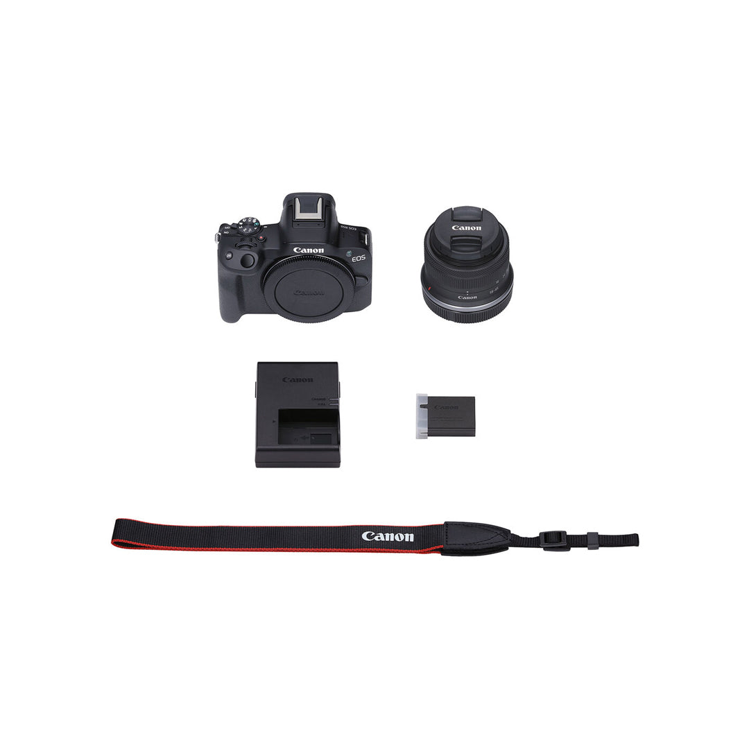 Cámara Canon EOS R50 Mirrorless Camera + Lente RF 18-45mm