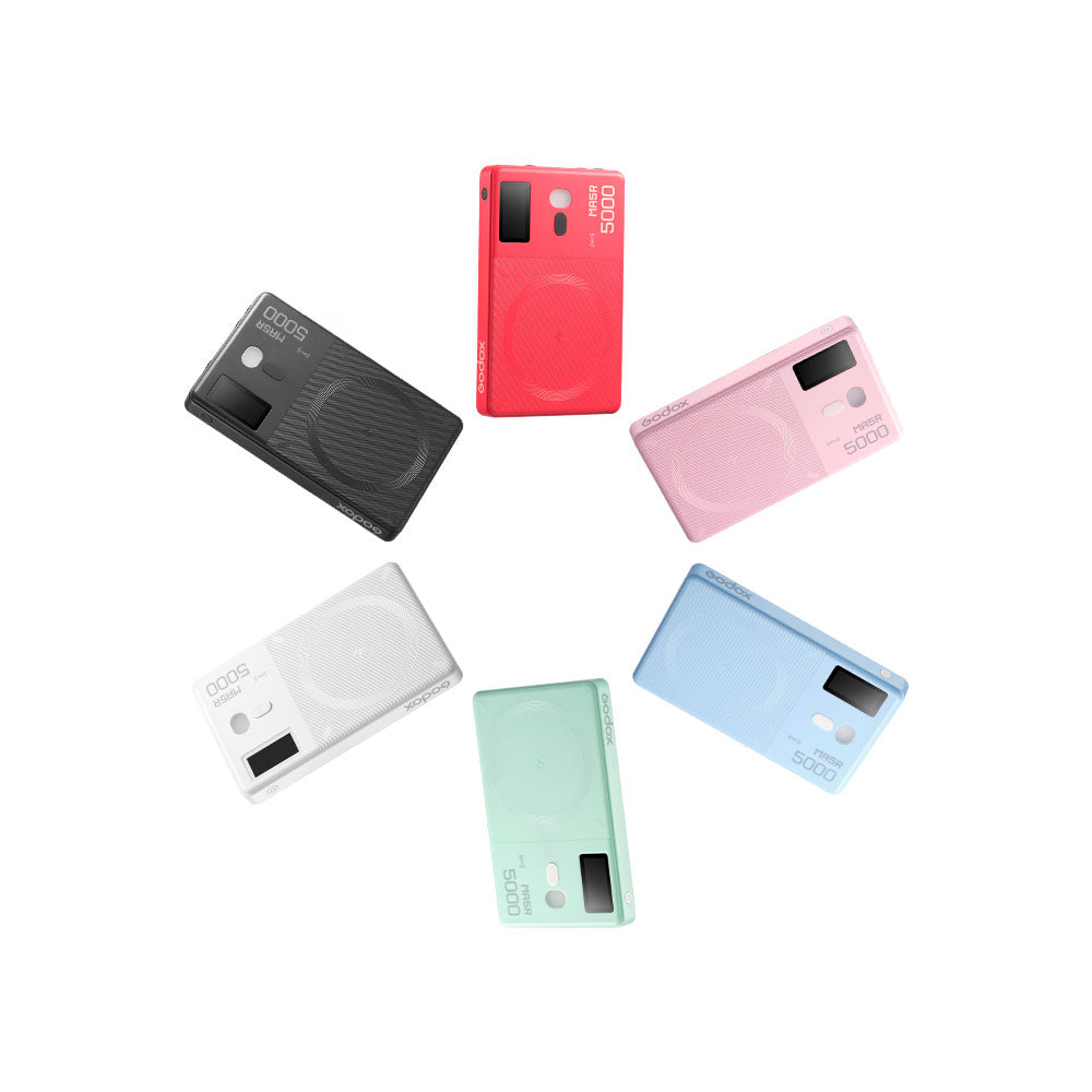 Panel Luz LED RGB Godox MA5R y Power Bank (Black)