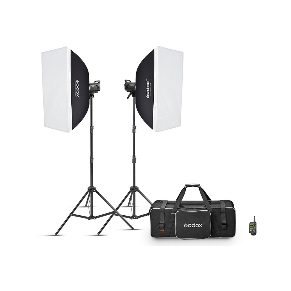 Kit Flash de Estudio Godox MS200-V (2-Luces)