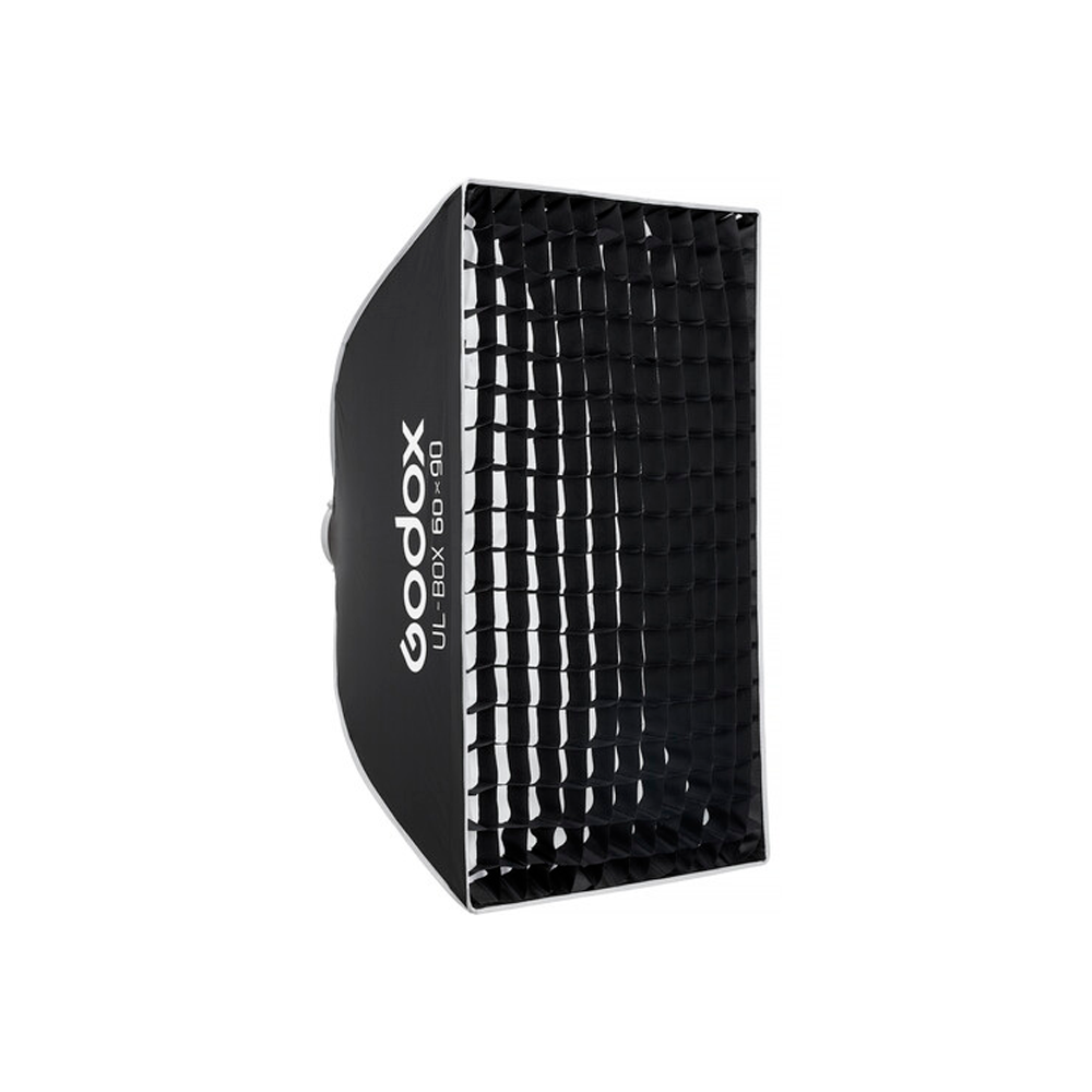 Softbox Godox de armado rápido de 60 x 90 cm con grilla y anillo adaptador con montura Bowens Tipo S