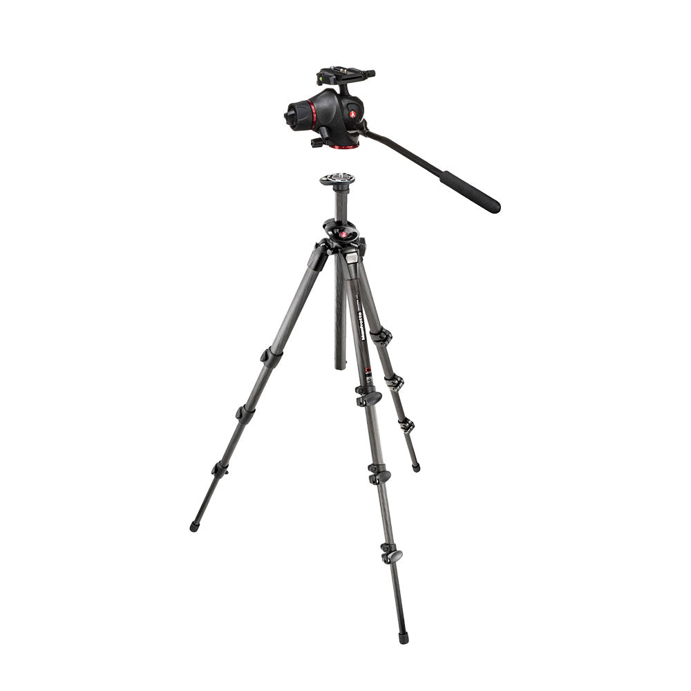 Tripode de Carbono Manfrotto 055CXPRO4 con Cabeza de Foto y Video MH055M8-Q5