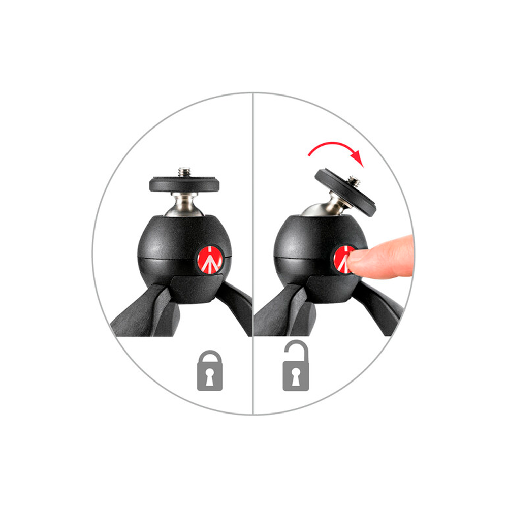 Mini Trípode Manfrotto Pixi (Negro)