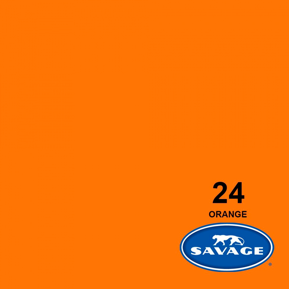 Medio Fondo de Cartulina Savage Nr. 24 'Orange' de 1.36 x 11 mtros.