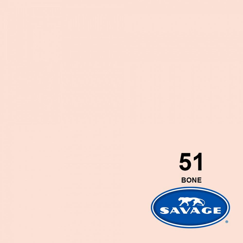 Medio Fondo de Cartulina Savage Nr. 51 'Bone' de 1.36 x 11 mtros.