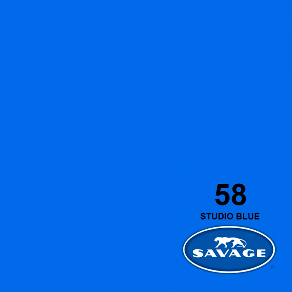 Medio Fondo de Cartulina Savage Nr. 58 'Studio Blue' de 1.36 x 11 mtros.