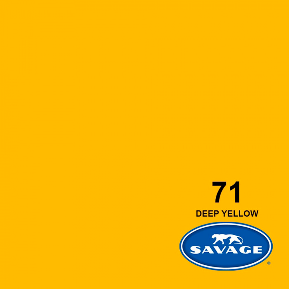 Medio Fondo de Cartulina Savage Nr. 71 'Deep Yellow' de 1.36 x 11 mtros.