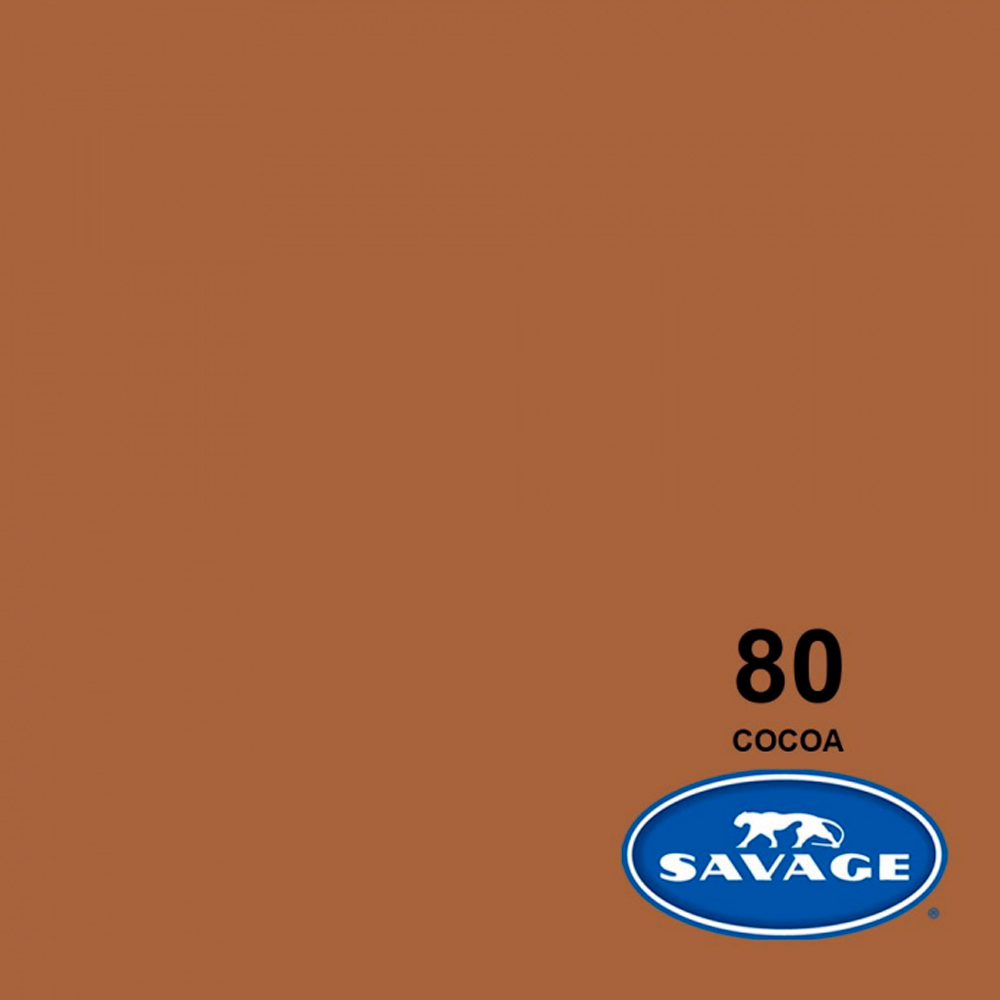 Medio Fondo de Cartulina Savage Nr. 80 'Cocoa' de 1.36 x 11 mtros.