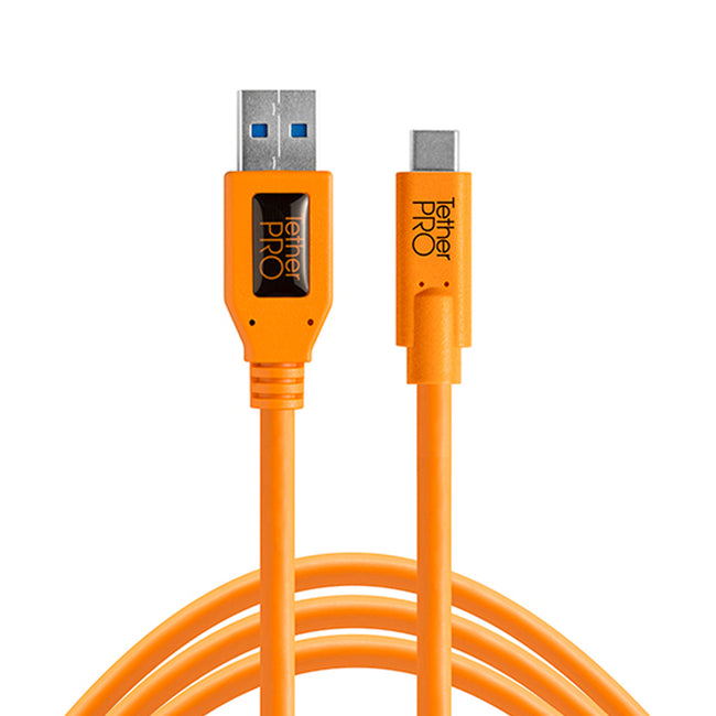 Cable Tether Tools CUC3215-ORG USB 3.0 de Tipo A Macho a Tipo C Macho