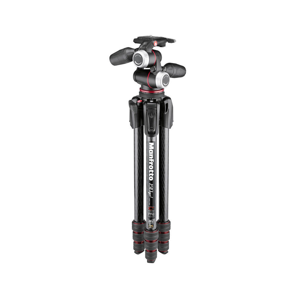 Trípode de Fotografía de Carbono Manfrotto MK190GOC4-3WX