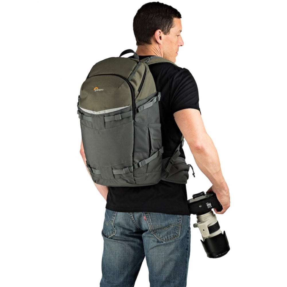 Mochila Lowepro Flipside Trek 450 AW (Gris/Verde oscuro)