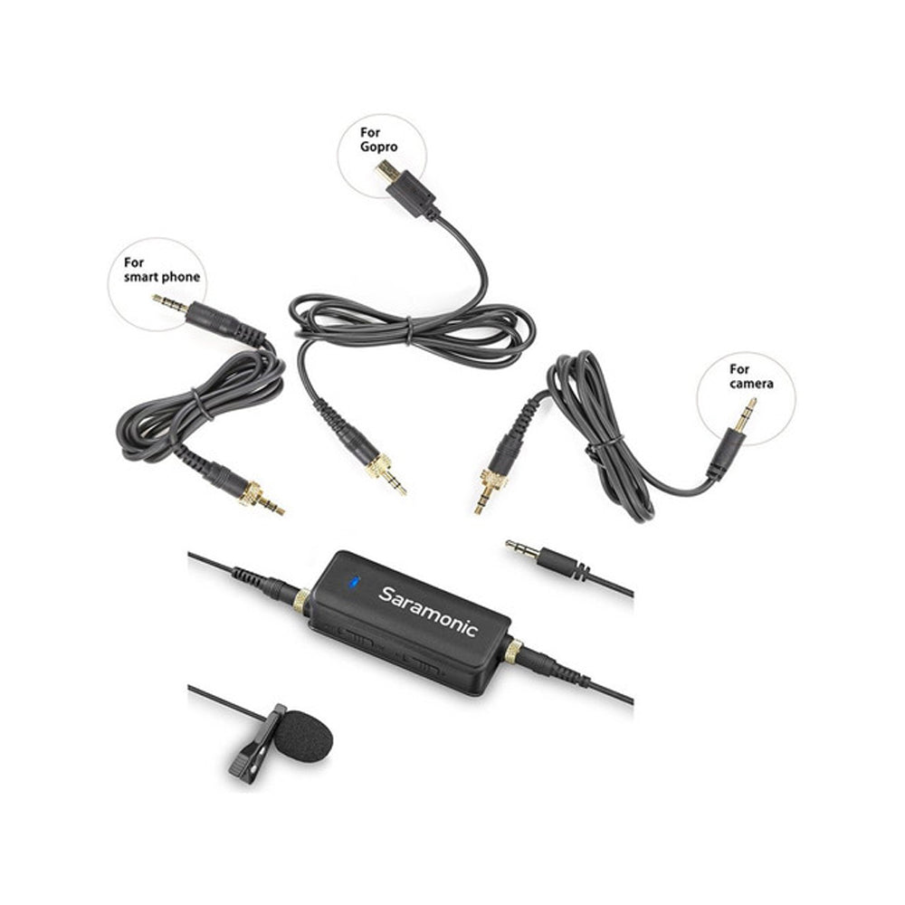 Micrófono Lavalier Saramonic LavMic con mezclador de audio