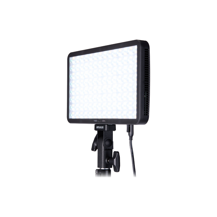 Kit de Panel LED Portátil Amaran Pano 60C RGB COB con Softbox y Grilla (Negro)