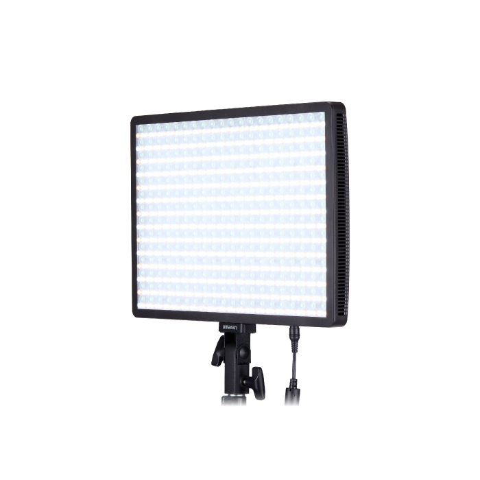 Kit de Panel LED Portátil Amaran Pano 120C RGB COB con Softbox y Grilla (Negro)