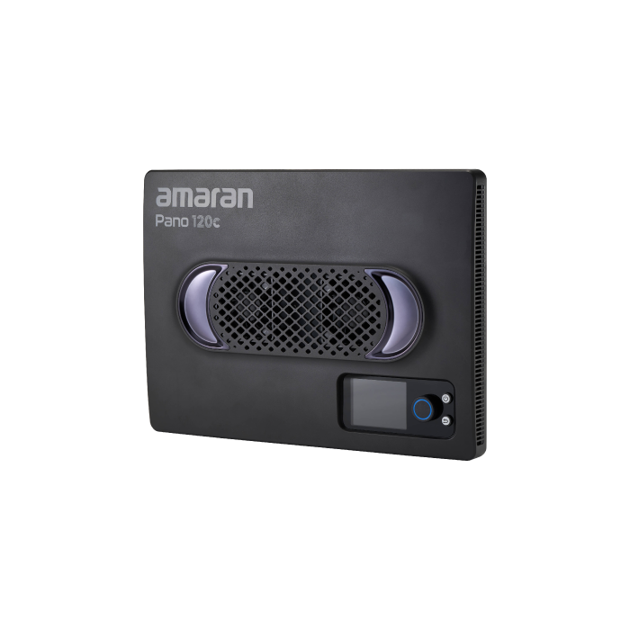 Kit de Panel LED Portátil Amaran Pano 120C RGB COB con Softbox y Grilla (Negro)