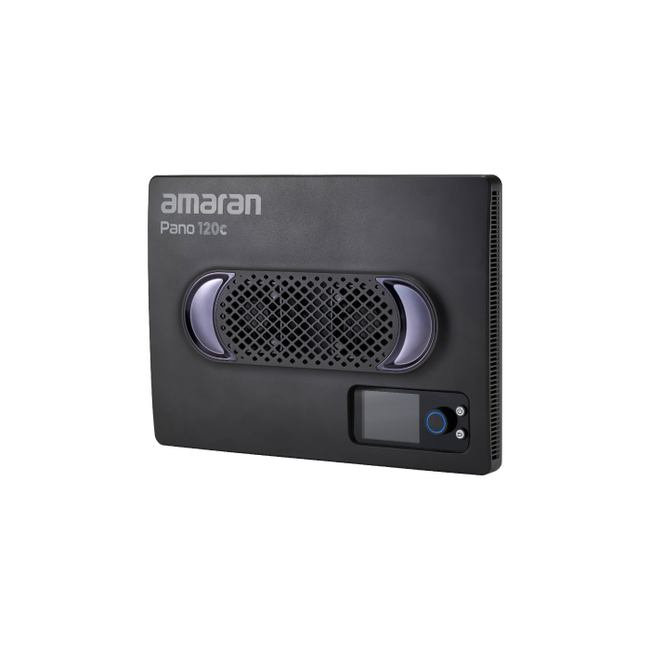 Kit de Panel LED Portátil Amaran Pano 120C RGB COB con Softbox y Grilla (Negro)