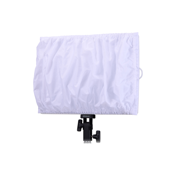 Kit de Panel LED Portátil Amaran Pano 120C RGB COB con Softbox y Grilla (Negro)
