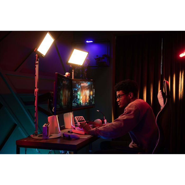 Kit de Panel LED Amaran Verge Bicolor de 26W con Soporte (Negro)