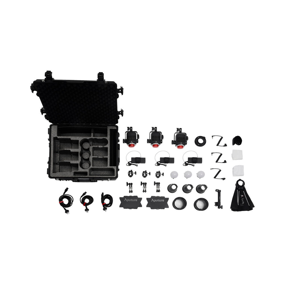 Kit Aputure STORM 80C de 3 Luces LED monolight