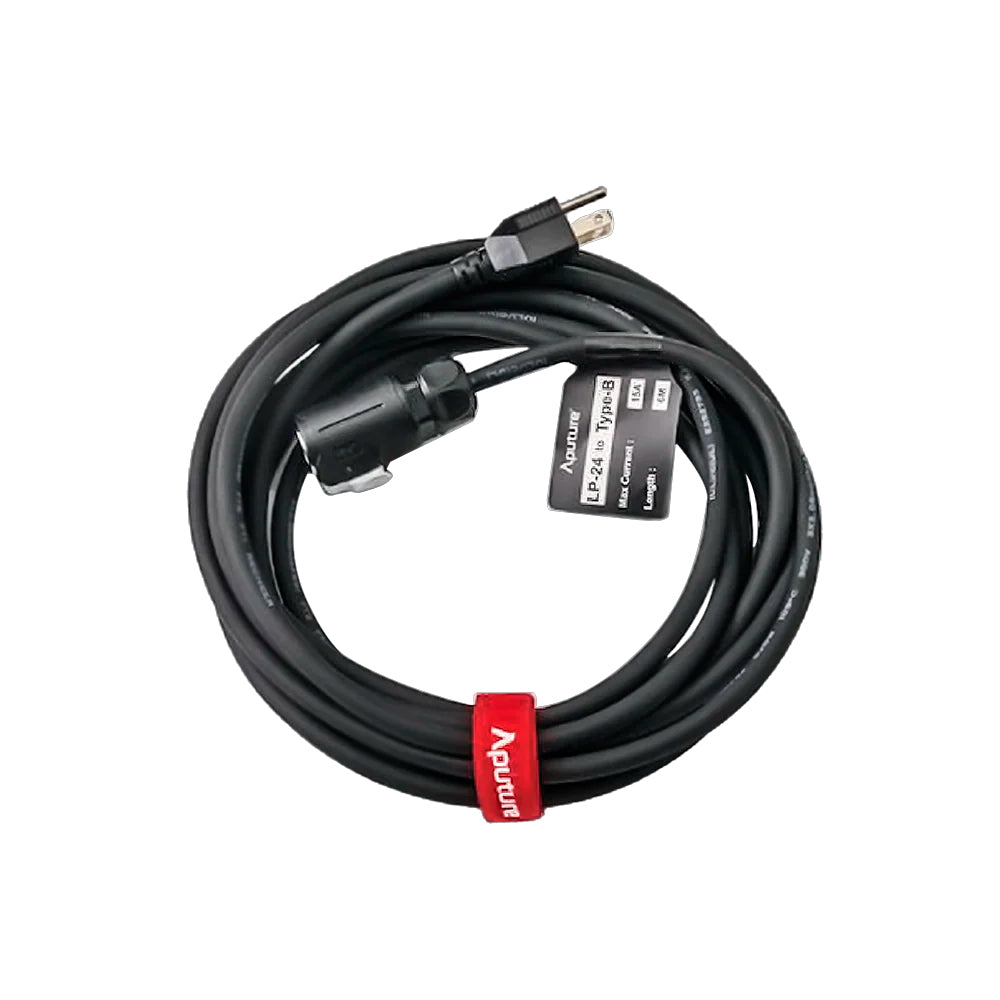 Cable AC para Aputure Electro Storm LP-24 tipo-B 15A 6 m