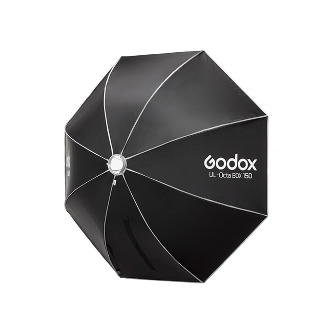 Softbox Godox octagonal de armado rápido de 150 cm con grilla y anillo adaptador con montura Bowens Tipo S (Copia)
