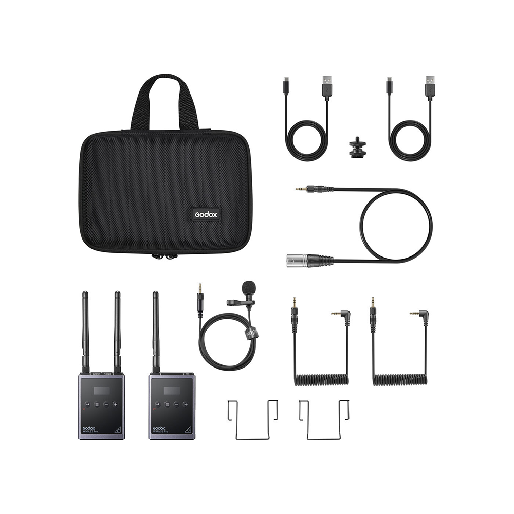 Kit de Micrófono Pechero Godox WMICS1 Pro para Cámaras