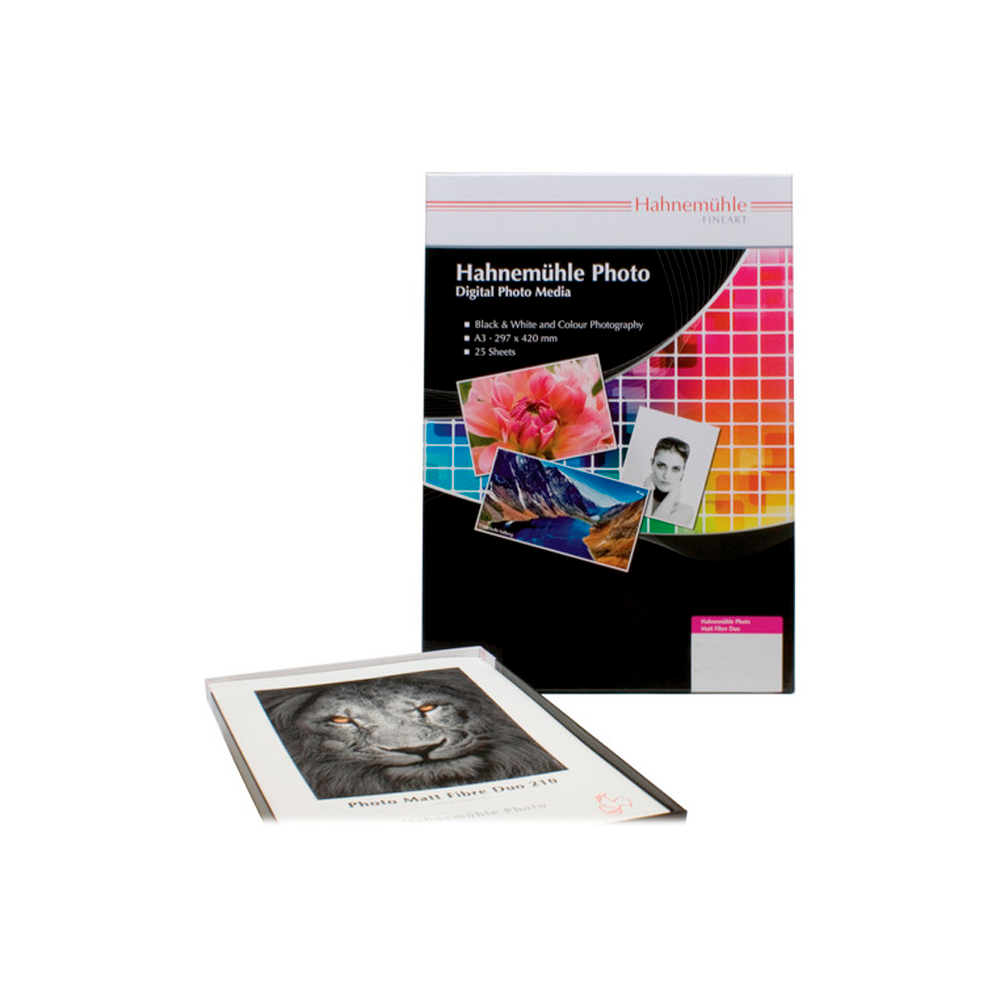 Papel Fotográfico Hahnemühle FineArt Baryta 325 A3, 25 Hojas