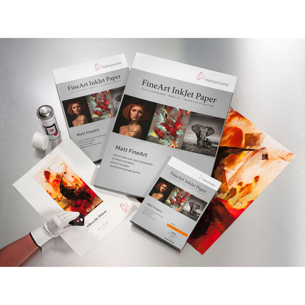 Papel Fotográfico Hahnemühle Photo Media Matt Fibre 200 A3+, 25 Hojas