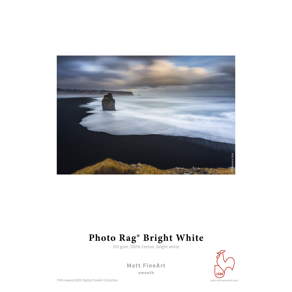 Rollo Fotográfico Hahnemuhle FineArt Photo Rag Bright White de 24''x12mt.
