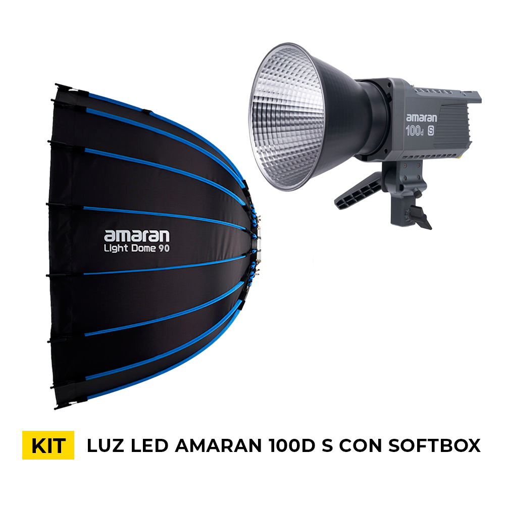 Kit de Luz Led Amaran COB 100D S con Light Dome 90