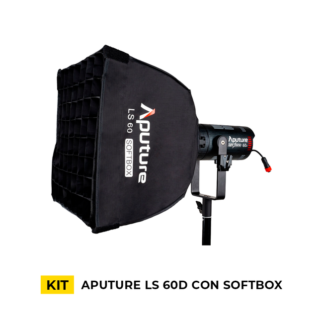 Kit de Luz Led Aputure LS 60d con Softbox