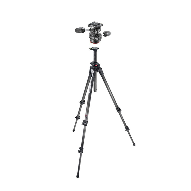 Tripode de Carbono Manfrotto 190CXPRO3 con Cabeza 3-Way MH804-3W