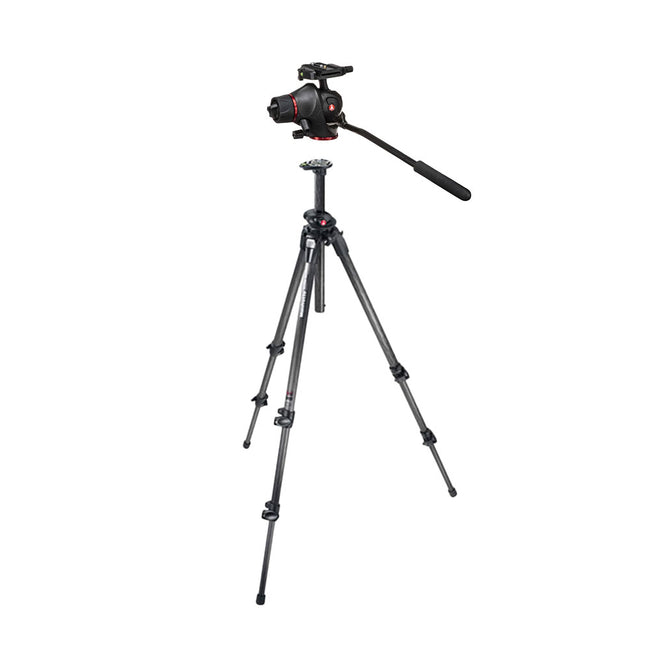 Tripode de Carbono Manfrotto 190CXPRO3 con Cabeza de Foto y Video MH055M8-Q5