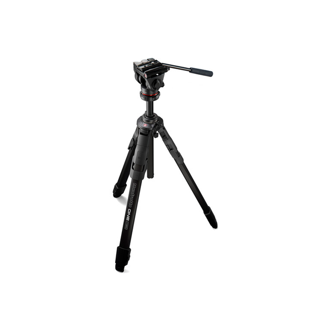 Trípode Híbrido Manfrotto One con Cabezal Fluido 500X de Aluminio