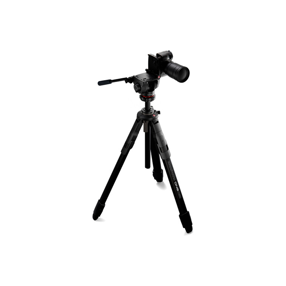 Trípode Híbrido Manfrotto One con Cabezal Fluido 500X de Aluminio