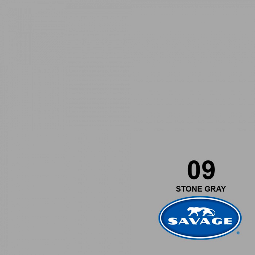 Medio Fondo de Cartulina Savage Nr. 09 'Stone Gray' de 1.36 x 11 mtros.