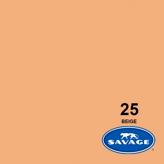 Medio Fondo de Cartulina Savage Nr. 25 'Beige' de 1.36 x 11 mtros.