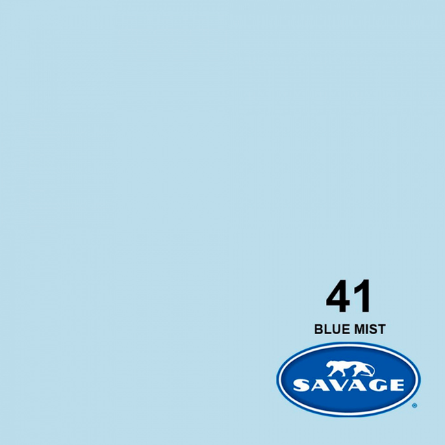 Medio Fondo de Cartulina Savage Nr. 41 'Blue Mist' de 1.36 x 11 mtros.