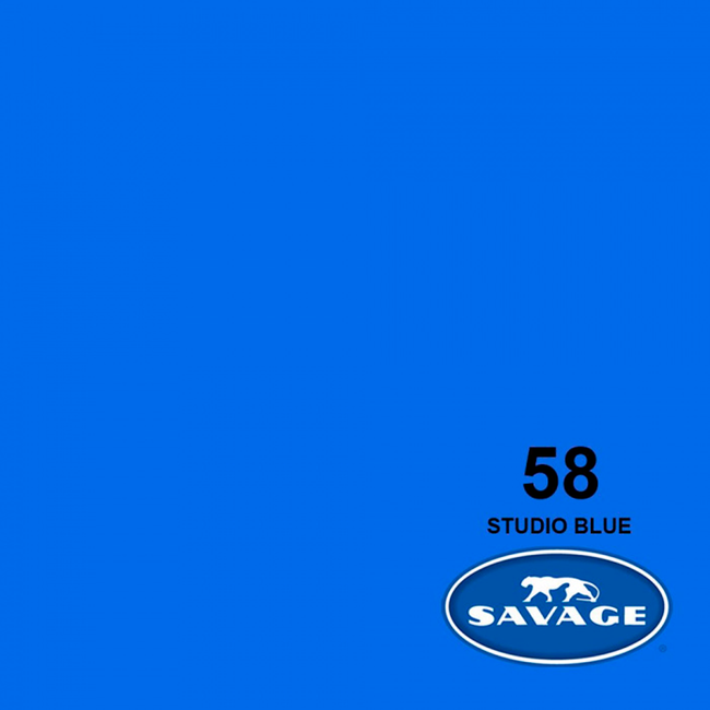 Medio Fondo de Cartulina Savage Nr. 58 'Studio Blue' de 1.36 x 11 mtros.