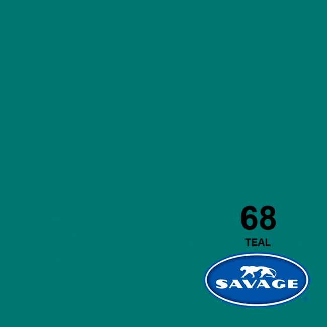 Medio Fondo de Cartulina Savage Nr. 68 'Teal' de 1.36 x 11 mtros.