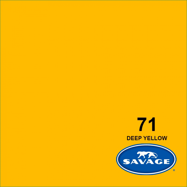 Medio Fondo de Cartulina Savage Nr. 71 'Deep Yellow' de 1.36 x 11 mtros.