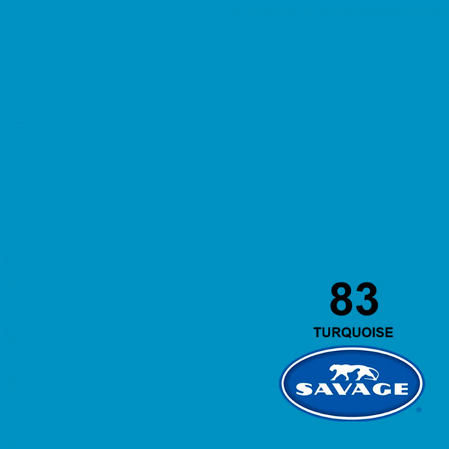Medio Fondo de Cartulina Savage Nr. 83 'Turquoise' de 1.36 x 11 mtros.