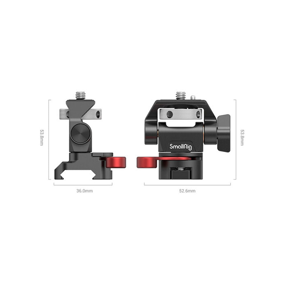 Soporte SmallRig para monitor con giro e inclinación y fijación de abrazadera NATO