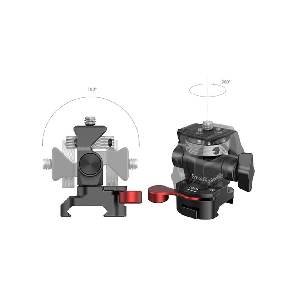 Soporte SmallRig para monitor con giro e inclinación y fijación de abrazadera NATO