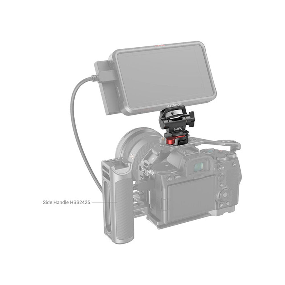 Soporte SmallRig para monitor con giro e inclinación y fijación de abrazadera NATO