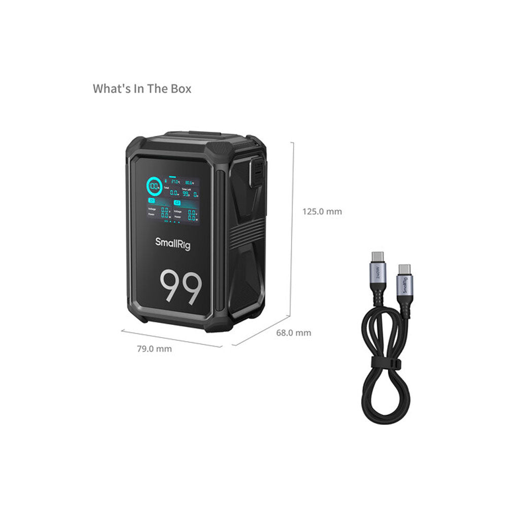 Batería SmallRig X-Touch X99 V-mount de triple protección (99 Wh)