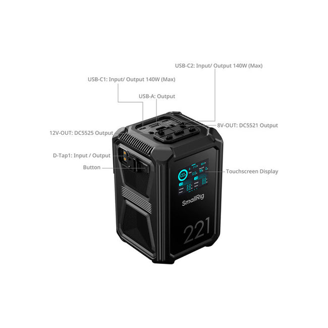 Batería SmallRig X-Touch Smart X221  V-mount de alta resistencia (221 Wh)