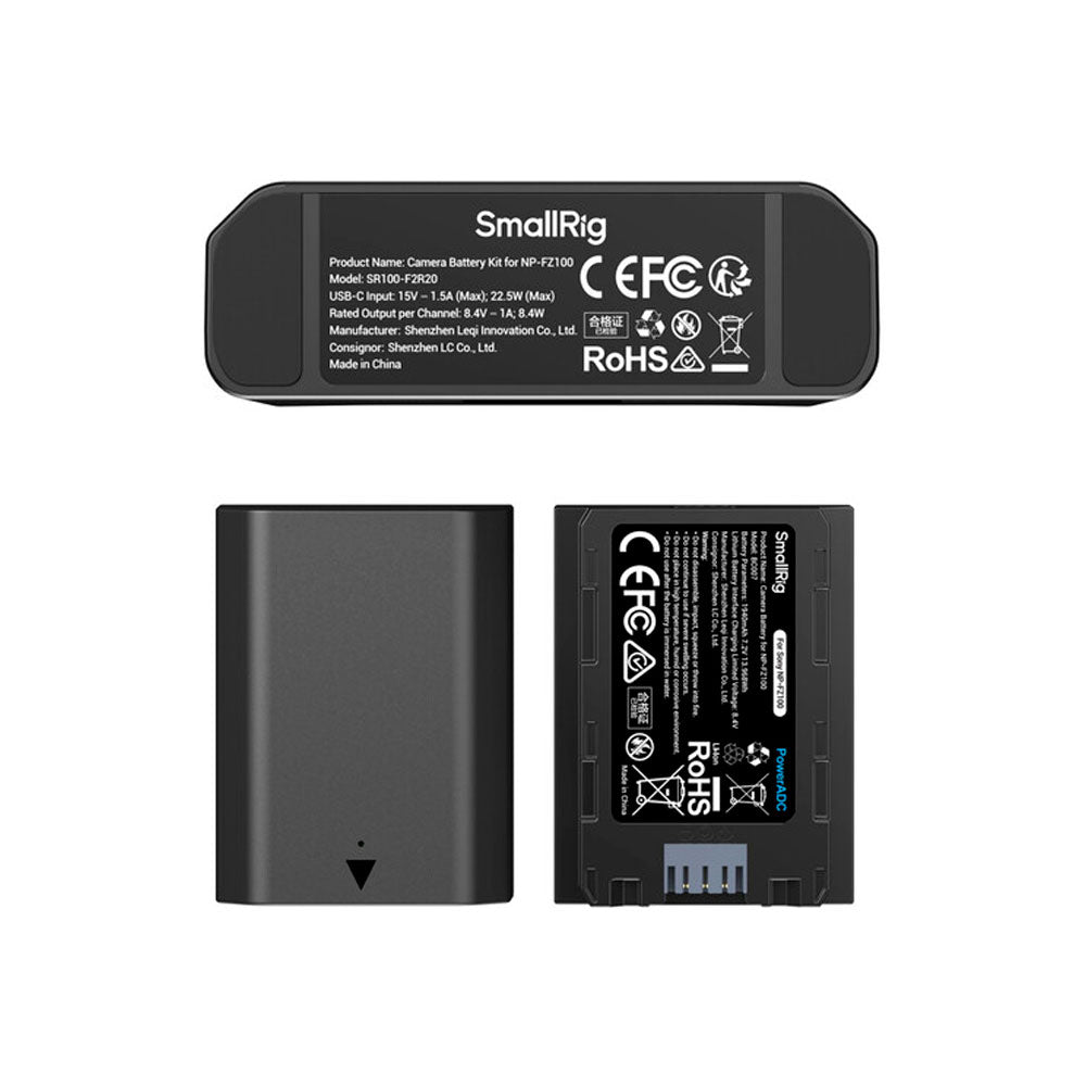 Kit de cargador de batería para cámara SmallRig NP-FZ100