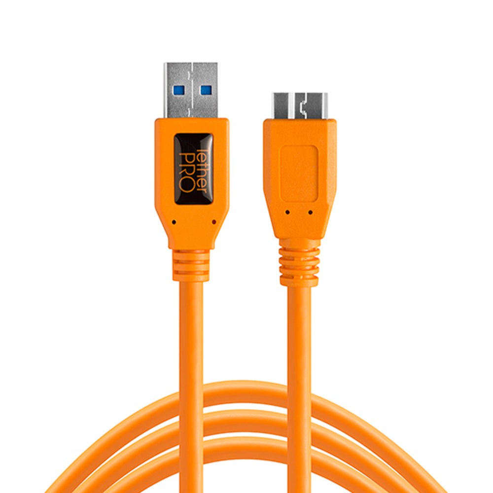 Cable Tether Tools CU5454 USB 3.0 de Tipo A Macho a Tipo Micro-B Macho de 4.6 metros